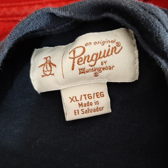 Penguin By Munsingwear Men's T-shirt Size XL Navy Blue - Picture 4 of 4